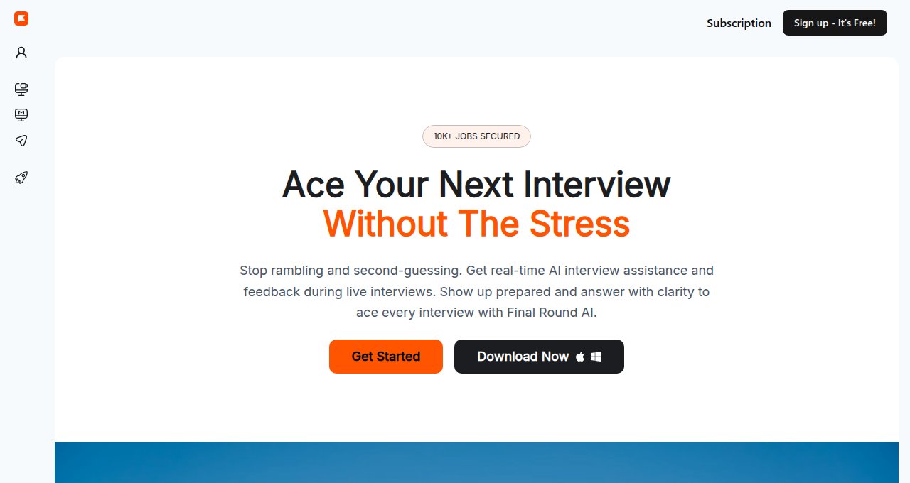 Final Round AI landing page